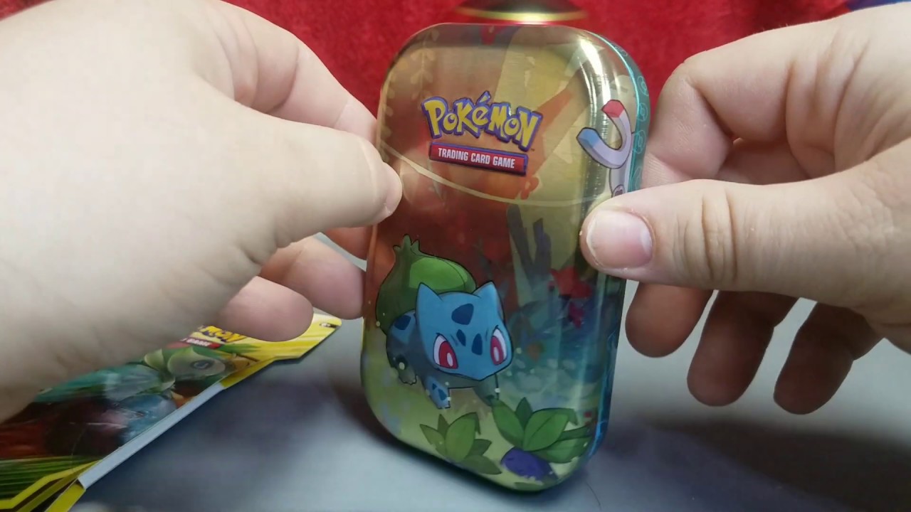 POKEMON!!! BULBASAUR MINI TIN OPENING!! YouTube