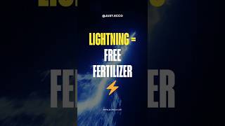 Lightning Creates Natural Fertilizer #sustainable