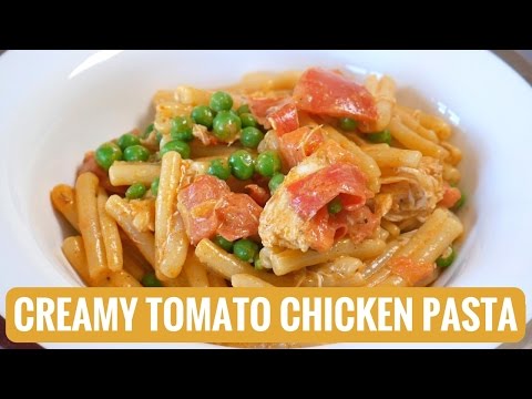 Creamy Tomato Chicken Pasta Recipe - Yum It