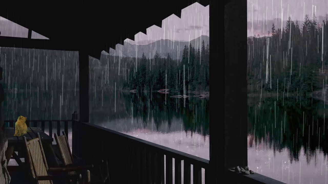 Lluvia Relajante Para Dormir - Sonido de Lluvia y Truenos en Techo ...