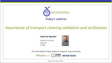 Importance of transport cleaning validation and verification