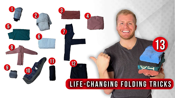 13 Ways to Fold Clothes for Travel to SAVE SPACE (Tutorial)