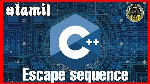 Escape sequence in C++ | C++ programming language | C++ full course.