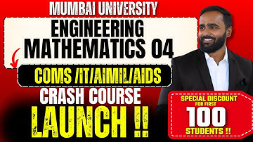 Engineering Mathematics 4  Crash Course Launch|Mumbai University |COMS|IT|AIML|AIDS|Pradeep Giri Sir