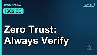 Zero Trust Security Explained: Never Trust, Always Verify | ISC2 CC D4
