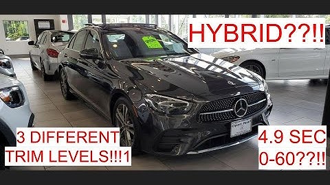 2021 Mercedes-Benz E-Class Trim Level Comparison