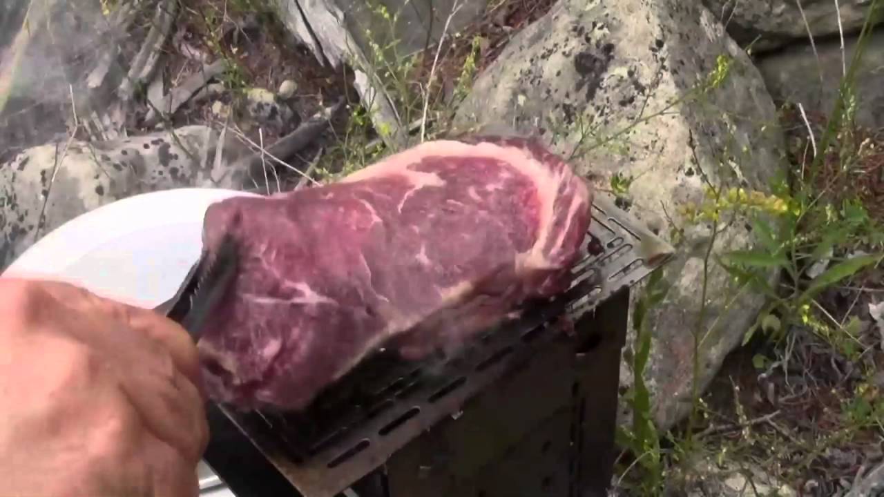 Camp Stove Grilling A Steak, Cooking Corn And Baking! Firebox G2 5