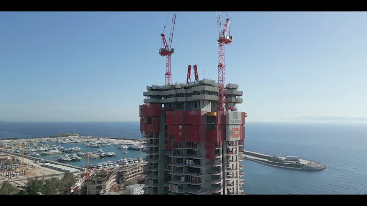 Athenian Riviera Tower Under Construction | Drone Cinematic Footage