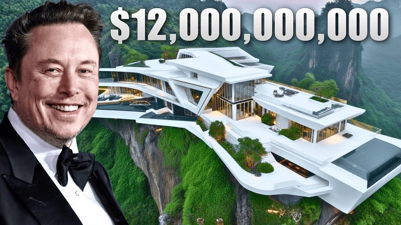 Inside Elon Musk’s New $12,000,000,000 Cliffside Mansion!