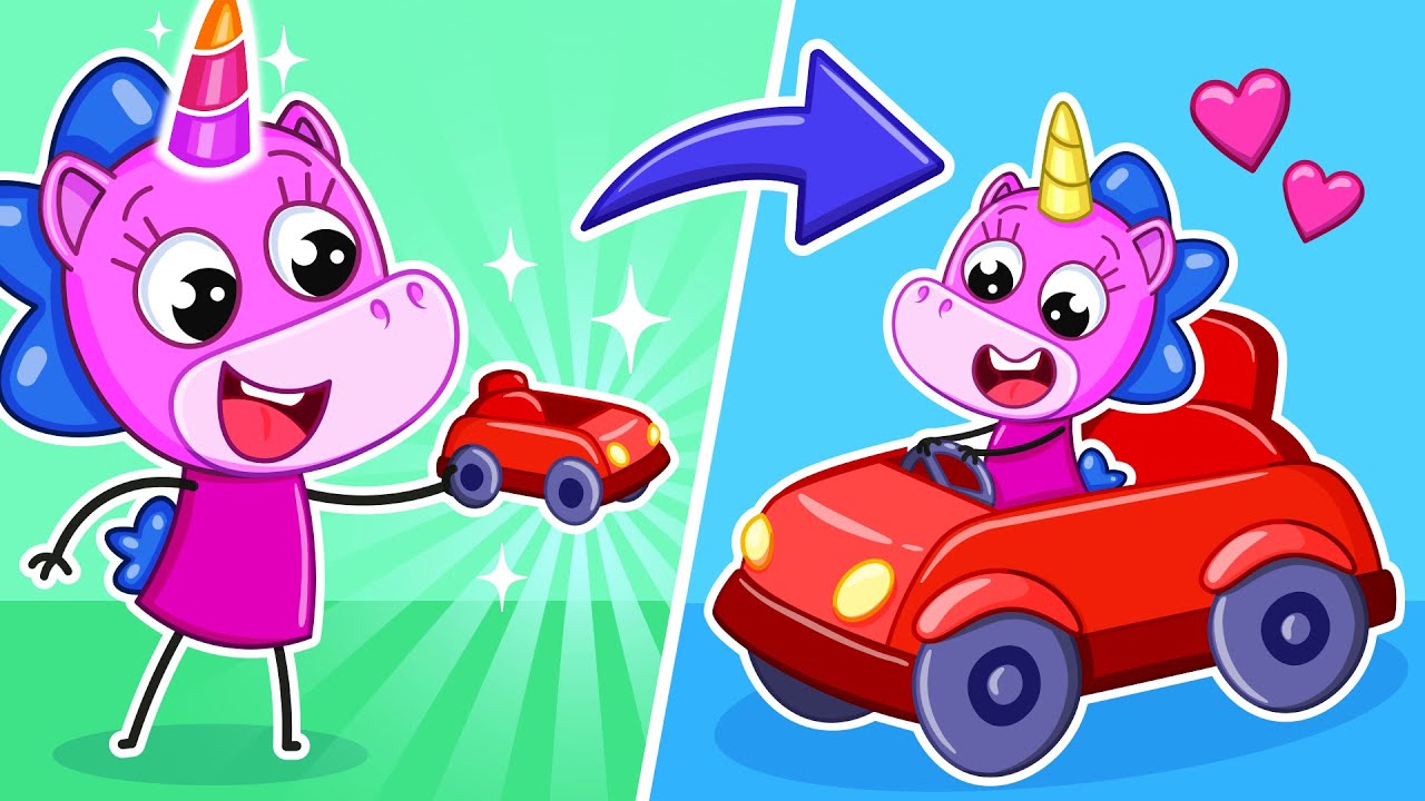 Wie wird man klein?! | Lustige Abenteuer & beste Kinder-Cartoons 🚗🧸 | Kleine Mimi🦄