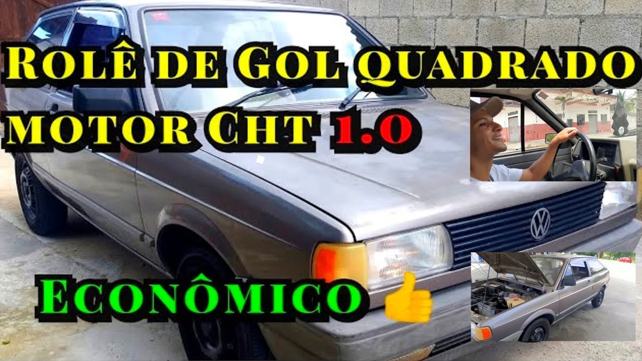 Rolê no Gol quadrado motor Cht 1.0!!!