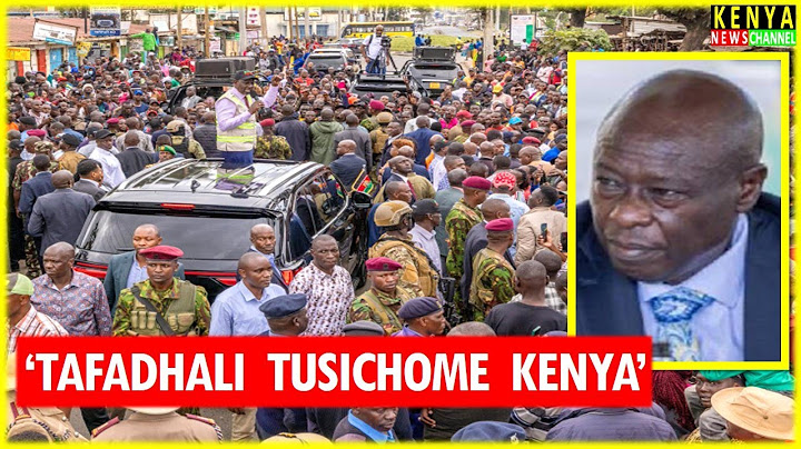 Ruto Angry speech after Crowd Blocked him at Nairobi Railway City - Listen what he told Gachagua