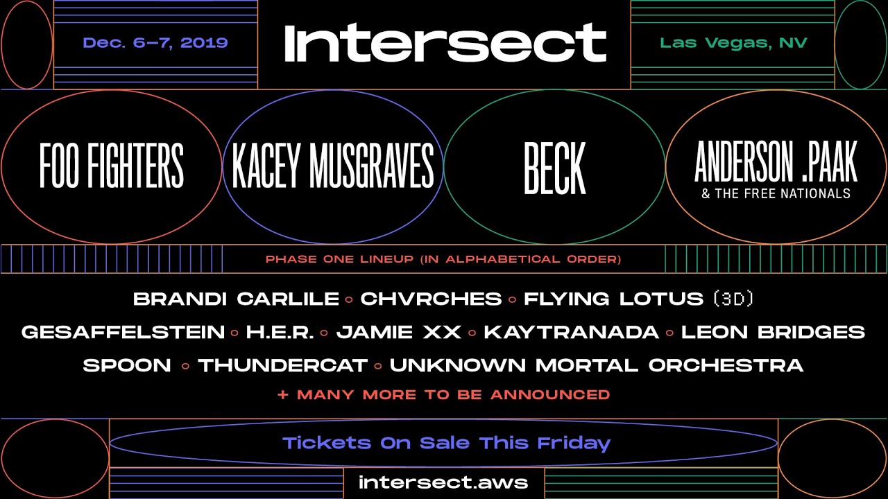 Intersect Music Festival | Dec. 6-7, 2019 | Phase 1 Lineup