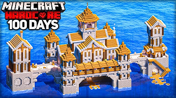 I Survived 100 Days Building a MEGABASE in Minecraft Hardcore