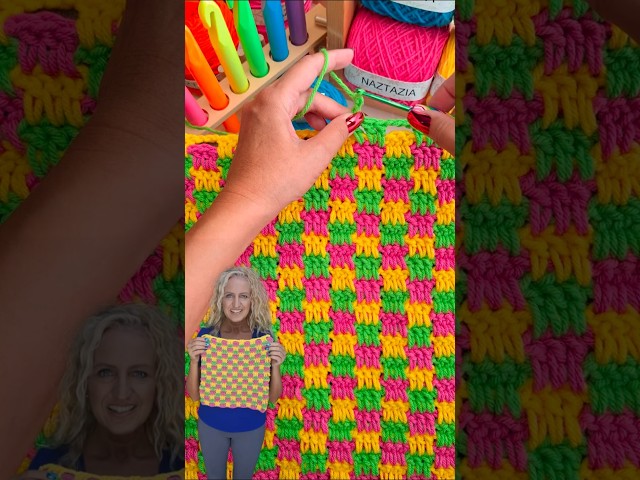 The most satisfying colorful block stitch!