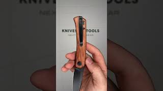 SENCUT Braxx S25089 3, Black D2, Guibourtia Wood pocket knife