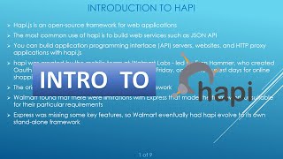 Introduction to Hapi | What is Hapi? | Features | Why should you use Hapi? | Pros and cons of Hapi