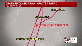 VIDEO: Backup expected because of accident between car and train in Williamsburg County