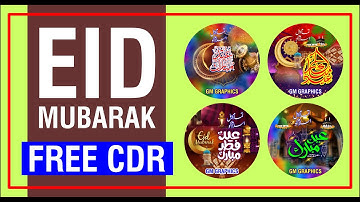 how to make a EID MUBARAK cdr design FREE download  II GM GRAPHICS