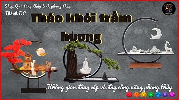 TK7- thác khói trầm hương đẹp nhất, thác khói cao cấp| quà tặng phong thủy, chiêu tài lộc, may mắn