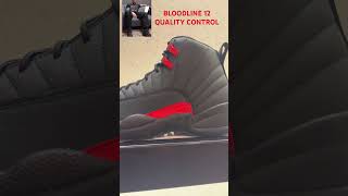 Air Jordan 12 bloodline quality control #qualitycontrol #sneakers #romanreigns