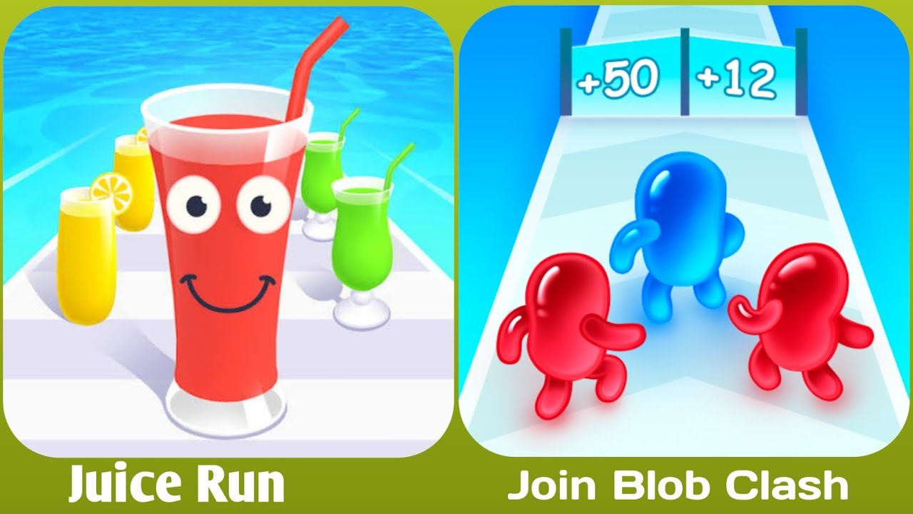 Juice Run vs Join Blob Clash 3D - Max Levels Unlocked Speedrun Gameplay
