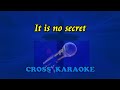 Jim Reeves - It is no Secret. Karaoke backing. by Allan Saunders.