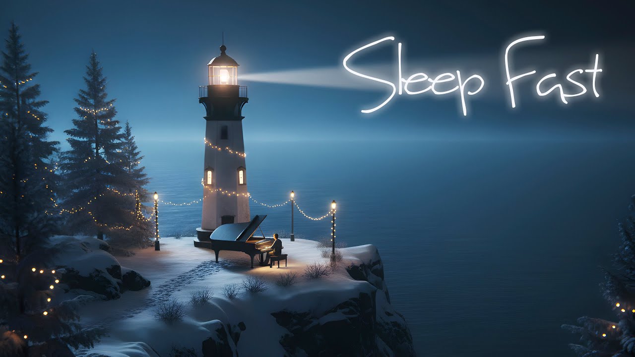 Winter Piano Music for Deep Sleep ️ Calm Night Ambience - YouTube