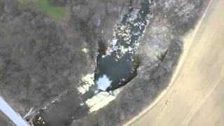 Buttermilk Falls - LeRoy, NY - Drone Fly Over - 4/22/2016