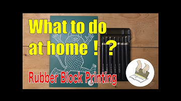 『What to do at home!?』the First step of Rubber Block Printing