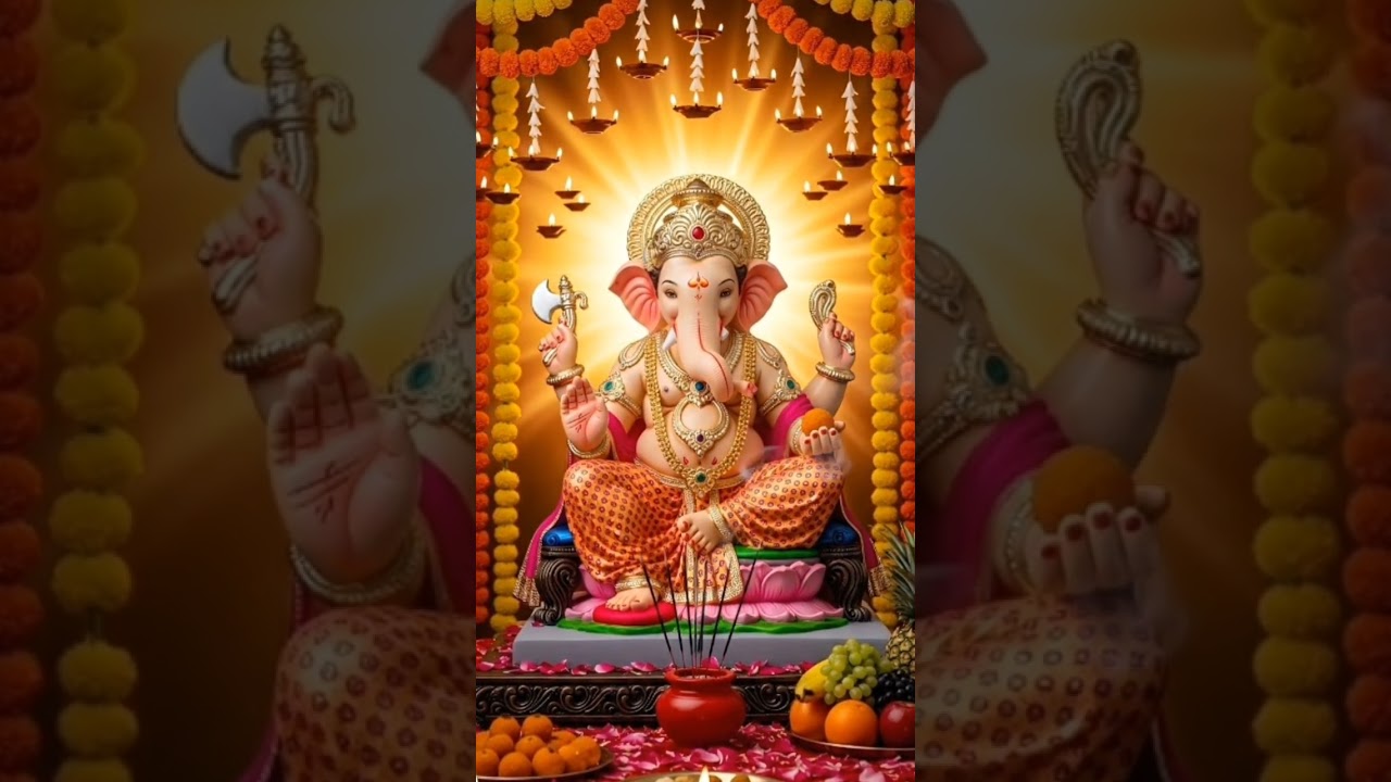Sukhkarta dukhharta 🙏🚩#shorts #shortvideo #ganesh #ganapatibapa #ganeshchaturthi #ganpati #gajanan