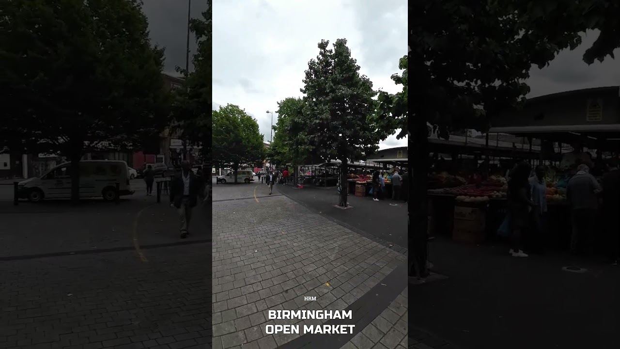 Muslim food vendor tries to attract customers at Birmingham open market | Bullring | UK 