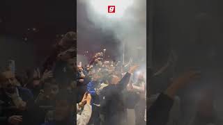 Taraftarlardan Fırtına'ya Trabzon'da coşkulu karşılama!