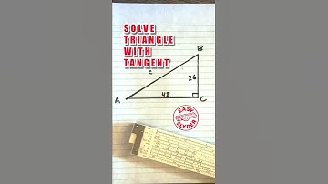 Solving a Right Triangle with Tangent #trigonometricalidentities #trigonometry #sliderule