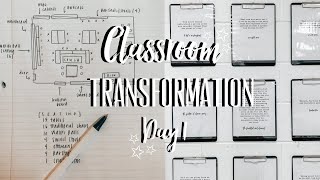 CLASSROOM TRANSFORMATION DAY 1 | *vlog + amazon haul*