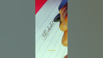 Writing My Subscriber’s Name in Beautiful Calligraphy – You Deserve This! ✍️ #calligraphy #shorts
