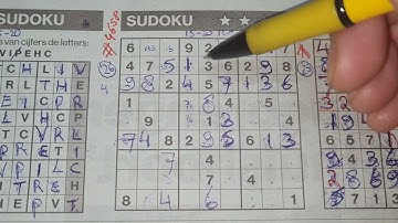 (#4658) Friday. 🌻 Two Stars Sudoku puzzle. Bonus Extra edition. 06-03-2022 Extra part 2 of 3