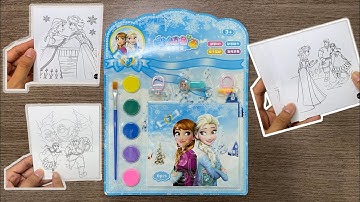 Bộ Đồ Chơi Tô Màu Nước Công Chúa ELSA & ANNA - Princess ELSA & ANNA Coloring Set - Chị Tiên Nhỏ