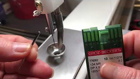 How to change the needle on your APQS machine