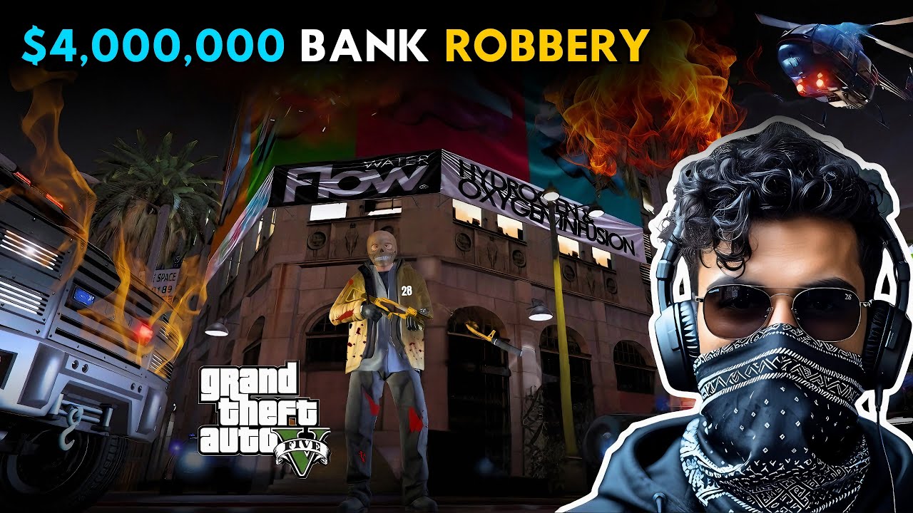 Insane $4 Million Bank Robbery In GTA V | GTA V GAMEPLAY #2 - YouTube