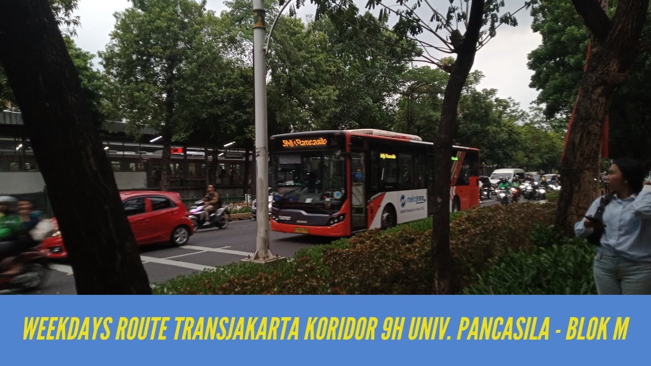 TRIP TransJakarta Koridor 9H dari St. Universitas Pancasila ke Terminal Blok M Melayani Hari Kerja