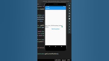 Flutter Getting User Location #flutterdev