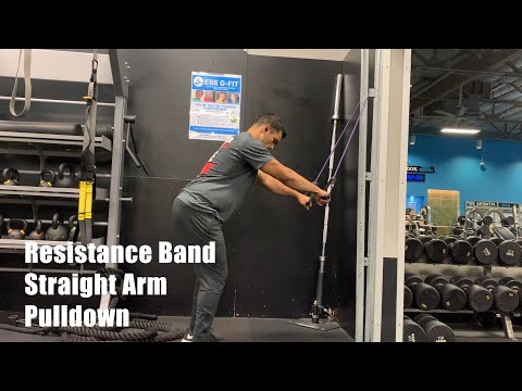 Resistance Band Straight Arm Pulldown