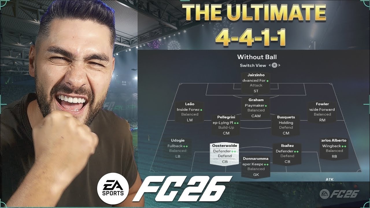 👉 НОВЫЕ ТАКТИКИ ДЛЯ АВТОМАТИЧЕСКОЙ ПОБЕДЫ В FC 26! Эти невероятные новые настройки 4-4-1-1 – НЕОС...