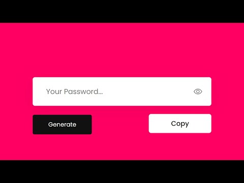 Random Password Generator Using Javascript | Working !