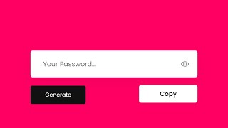 Random Password Generator Using Javascript | Working ! Guide