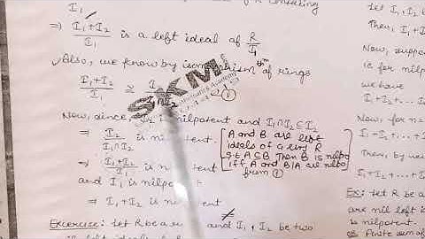 Nilpotent and Nil ideals