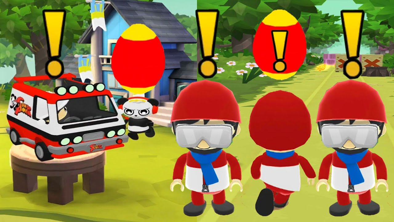 TAG WITH RYAN COMBO PANDA VAN VS ANTACTICA RYAN DOUBLE EGG SURPRISE GAMEPLAY