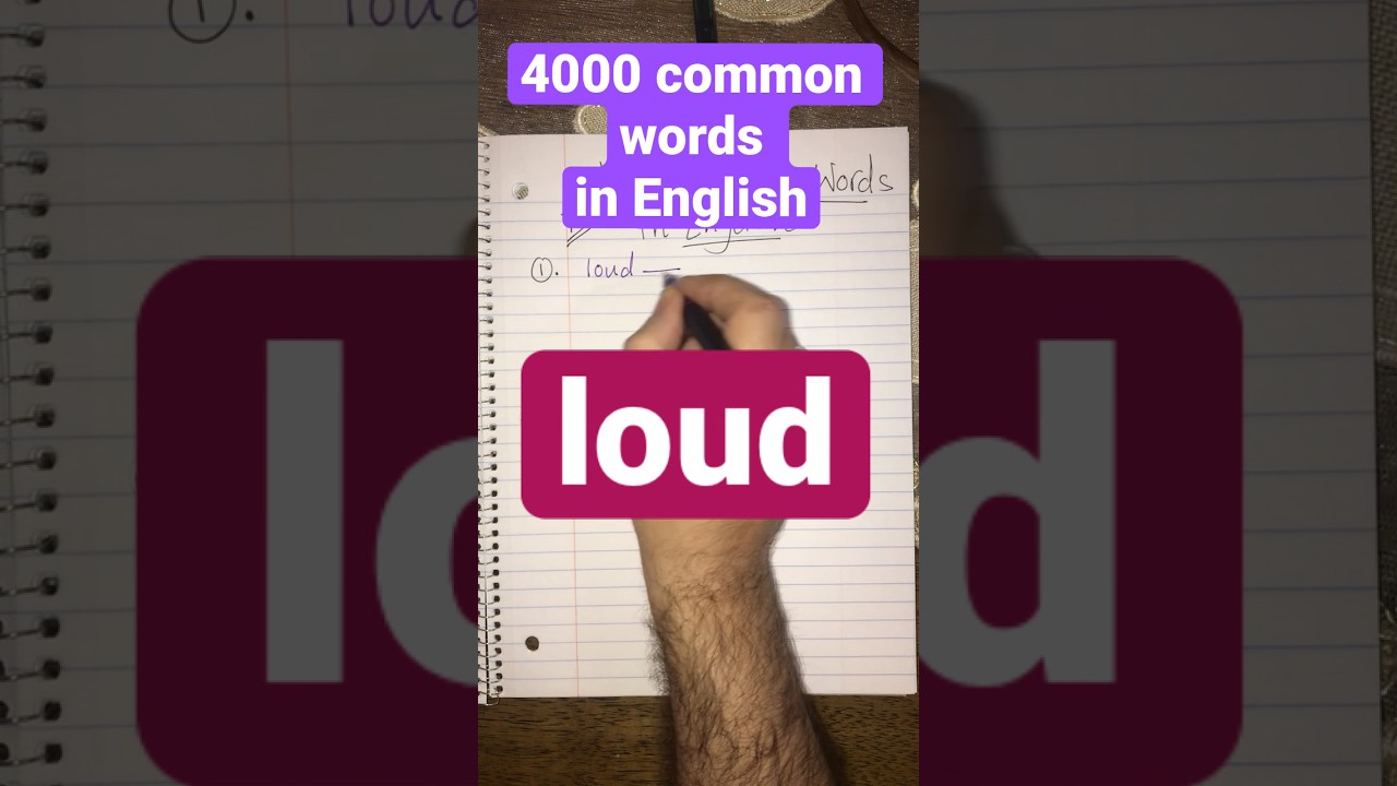 4000 common words in English 