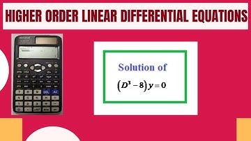 Solution of f(D)y=0, finding complementary function (cf) problem 5